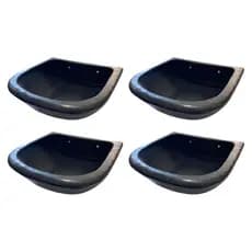 Kit 4 Comedouro Saleiro Cocho Sal Ração Animal 2,5 Litros
