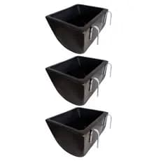Kit 3 Comedouro 25 Litros Cachorro Cocho Ração Cavalo Vaca