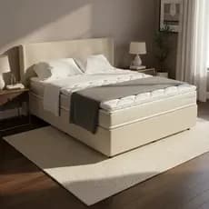 Cama Box com Colchão de Espuma D45 Pillow Top Ortopédico Domo Casal 138cm