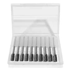 10 Brocas Fresa Lima Tungstenio Gravação Aço Retifica Metal