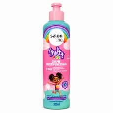 Creme Multifuncional Salon Line Multy Kids 4 em 1 300ml Creme Para Pentear Co-Wash Condicionador Pré-Shampoo