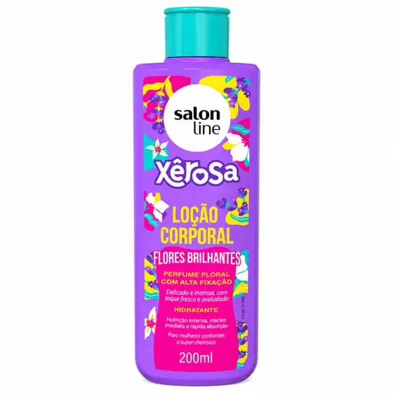 Loção Corporal Xêrosa Flores Brilhantes Salon Line Hidratante Perfumada 200ml