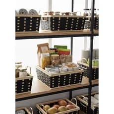 Cesta Organizadora Premium Black & Wood- Cesta de Natal