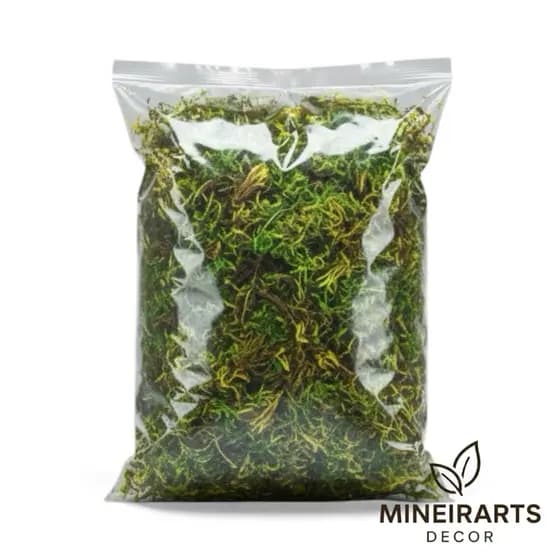 🌿 Musgo Natural Seco – Ideal para Decoração, Terrários, Vasos e Artesanato [Alta Qualidade]