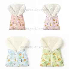Saco de Bebê Dormir Com Zíper Sherpa Várias Estampas
