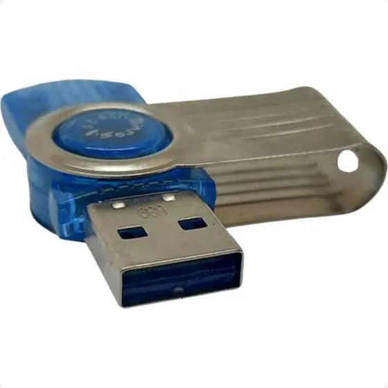 Leitor de Cartão de Memória Pen Drive USB 2.0 Micro sd pc Notebook