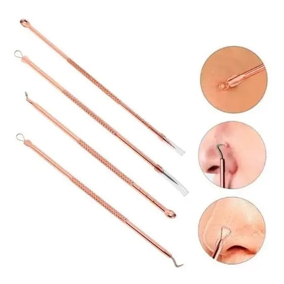 Profissional 4 em 1 Dourado Removedor de Cravos e Espinhas （S16)