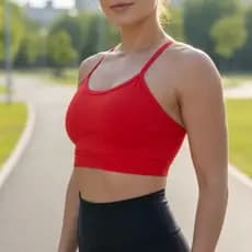 Top Cropped Fitness Poliamida Academia Bojo Removível Sustentação