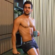Cueca Polo Wear Boxer Elastico Masculina Microfibra Lisa Sortida Confortavel Adulto Pronta Entrega
