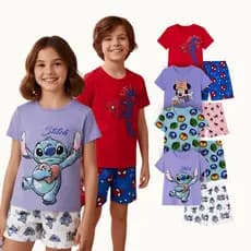 Pijama Infantil Personagens Disney & Marvel Conforto  Diversão Garantidos
