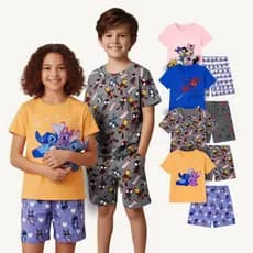 Pijama Juvenil Disney & Marvel Camiseta + Short Leve e Confortável
