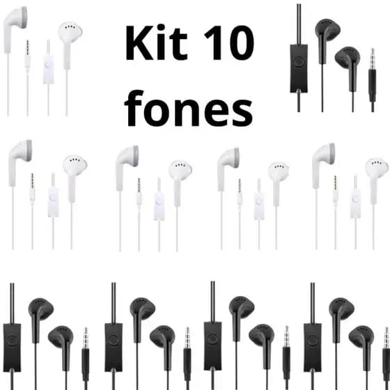 1/2/3/5/10Fone De Ouvido Estéreol Com Fio