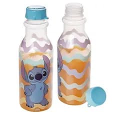 Garrafa Stitch Ohana Disney Homem Aranha Minnie Unicornio Patrulha Canina Lancheira Escolar Aguá Plasútil