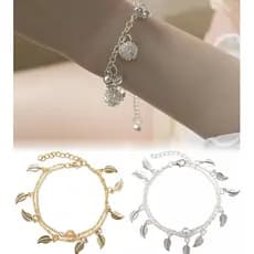 【Kit 6 Pulseiras Prata 925 e Dourado】Kit 6 Pulseiras Banhada à Prata 925 e Dourado - Feminina Sortidos