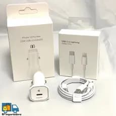 Carregador Veicular de iPhone Turbo 20W Apple Carregador de carro PD Tipo C Turbo X Lightning