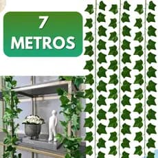 7 Metros Trepadeira Artificial Hera Corrente Folhagens Pendente Pacote Ramas Realista