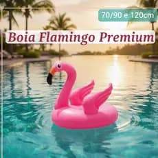 Bóia Inflável Flamingo 70/90/120cm para Piscina Praia Festas - Diversos Tamanhos