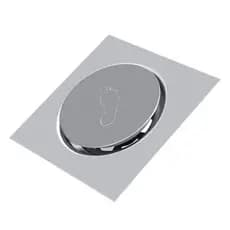 Ralo Click Inteligente 10x10cm ralo de banheiro inteligente Cromado Inox Banheiro lavabo veda cheiro