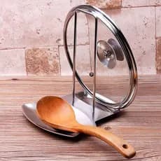 Descanso De Panela Suporte Tampas De Panelas Aço Inox Organizador Cozinha