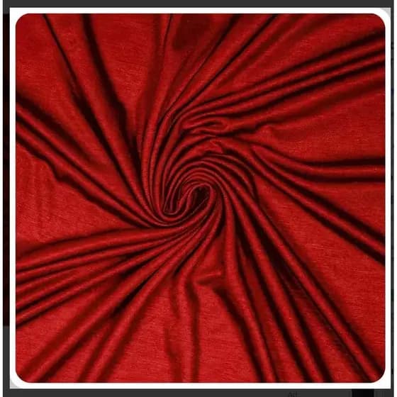 3 Metros Tecido Meia Malha Pv Camiseta Pijamas Antipilling - Vermelho