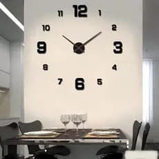 Relógio de Parede DIY, Decoração de Parede, Relógio Silencioso para Casa, Decoração de Parede para Sala de Estar e Escri