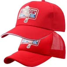 Forrest Bubba Gump Cosplay Boné De Beisebol Vermelho Adulto Unissex Esporte Chapéu De Verão Casual