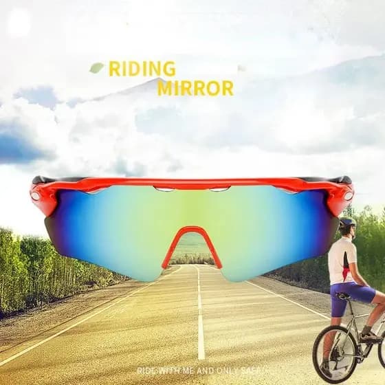 Óculos de Sol Esportivos Femininos, Óculos de Proteção para os Olhos, Óculos Táticos Deslumbrantes para Ciclismo ao Ar L