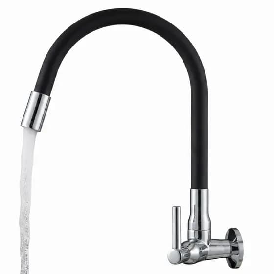 Torneira De Cozinha Injetplast 1167 Abs C70 Preto / Fosco