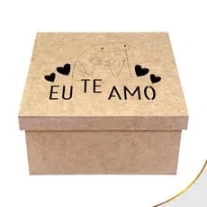 Caixa Meme 20x20x10 Mdf Cru Tampa Sapato Lembrancinha