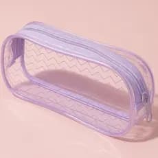 ESTOJO TRANSPARENTE - 1 ZIPER