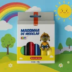 MASSINHAS DE MODELAR 6/12 CORES MACIAS NAO TOXICO ESCOLAR