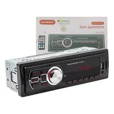 Som Automotivo Rádio Bluetooth MP3 Player USB SD FM Para Carro Com Controle Remoto