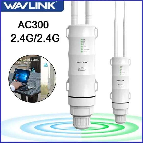 AC300 Repetidor Wifi Externo 2.4G/2.4G Dual Band Roteador De Alta Potência Externo 300Mbps