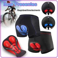 Short Ciclista Com Gel Respirável À Prova De Choque 5d/3d Calça