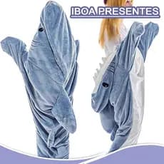 Novo Saco De Dormir Tubarão Cobertor De Dormir Flanela Pijama Unissex Tubarão