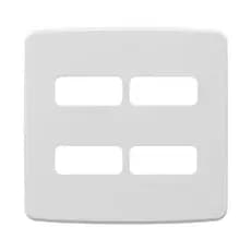 PLACA 4X4 4 POSIÇÕES BRANCO COMPOSE - WEG