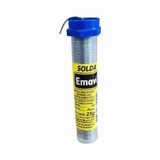 SOLDA EM FIO TUBINHO 25G 1.00MM 4MTS - EMAVI