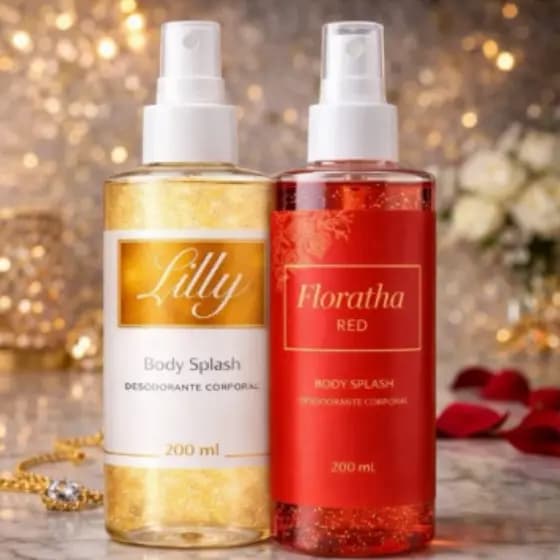 Kit 2 Body Splash Pós Banho Feminino Florata Red e Lily 200ml
