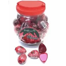 Kit Brilho Labial Moranguinho Yvis Beauty Pote Com 50 Unidades