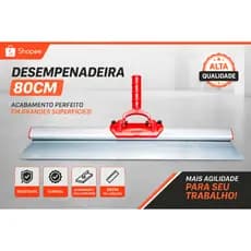 DESEMPENADEIRA 80CM CABO DE ALUMINIO PARA MASSA CORRIDA COM CABO UNIVERSAL