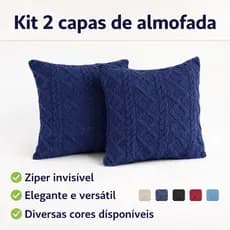Kit Capa de Almofada 45X45. Decorativa Felpuda para Sofá/Cama.