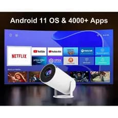 Mini Projetor Portatil 5g Wifi 6 Bluetooth 5.0 AOPVUI Android 11 HY300 Projetor 4K