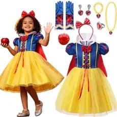 Vestido De Princesa Branca De Neve Para Meninas , Fantasia De Cosplay De Halloween Crianças , Dramatização De Festa