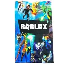 Conjunto Toalha Roblox 1 Toalha de Banho/Praia TAM- G E 1 Toalha de Mão e Boa TAM-P