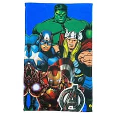 Conjunto Toalha Vingadores 1 Toalha de Banho/Praia TAM- G E 1 Toalha de Mão e Boa TAM-P