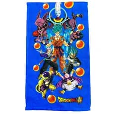 Conjunto Toalha Dragon Ball Z 1 Toalha de Banho/Praia TAM- G E 1 Toalha de Mão e Boa TAM-P