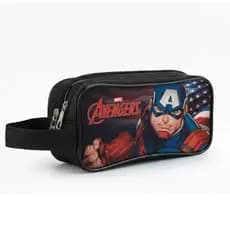 Estojo Escolar Infantil Vingadores Avengers Com Dois Repartimentos
