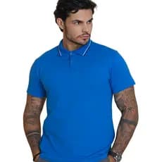 Camiseta Gola Polo Masculina Com Bolso Algodão 30.1 Casual Blusa Social Camisa Gola Polo Masculina Plus Size