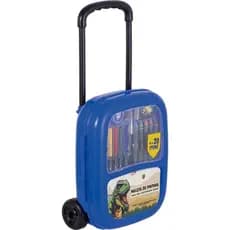 Maleta De Pintura Escolar Dino Raptors Brw Mochila 21 Peças