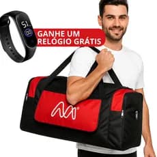 Mala Bolsa De Viagem Reforçada Para Bordo Promoção + Relógio Digital
